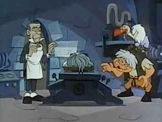Baron Frankenstein (left) and Igor (right) in <i>Mad Mad Mad Monsters</i> (1972)